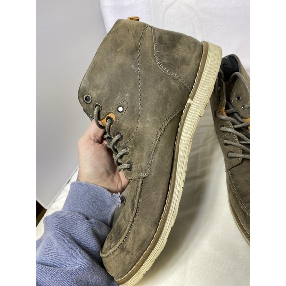 Varese Men’s Grey Sydney Lace-Up Leather Dessert Style Chukka Boot Mens Sz 9 main image 7